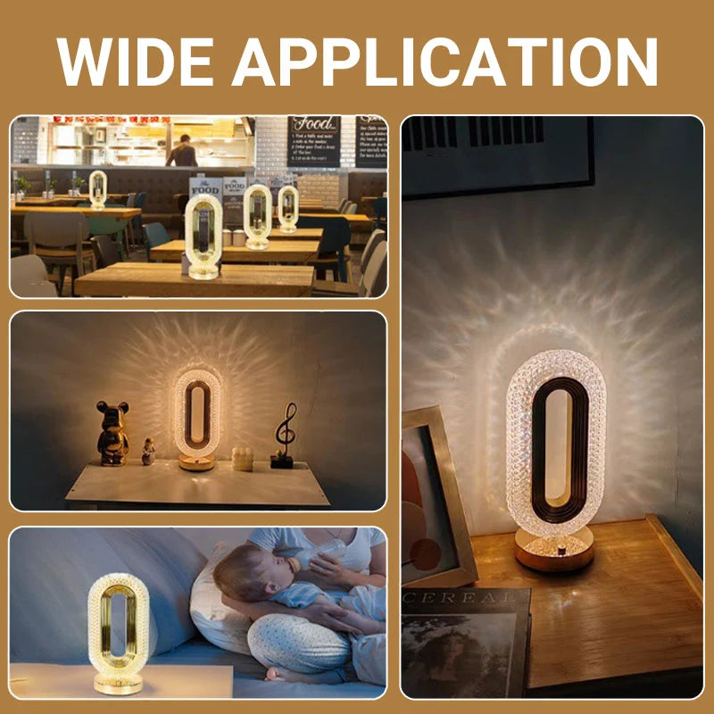 🎁✨Rechargeable Luxury Crystal LED Night Light Lamp