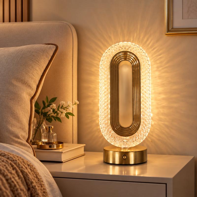 🎁✨Rechargeable Luxury Crystal LED Night Light Lamp