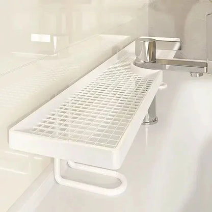 No-Drill Carbon Steel Bathroom Organizer