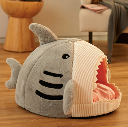 Maison de lit pour chat/chien en forme de requin