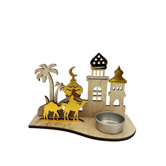 Islamischer Ramadan Kerzenhalter Moschee Design Eid Deko