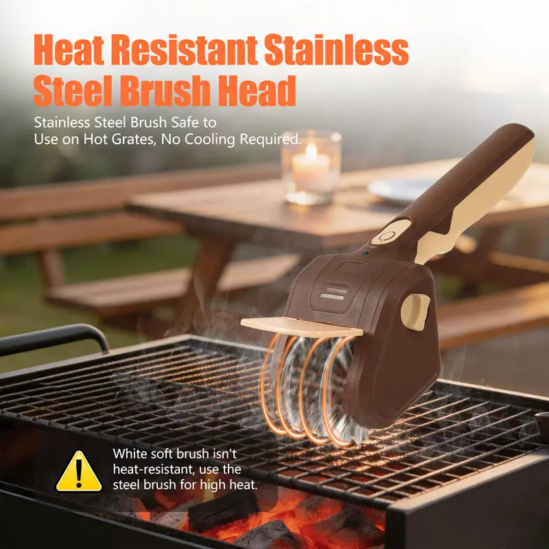 Cordless Electric Grill Cleaner Set