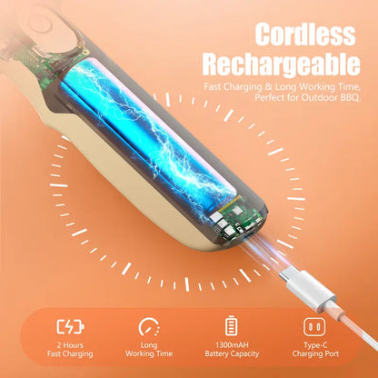 Cordless Electric Grill Cleaner Set
