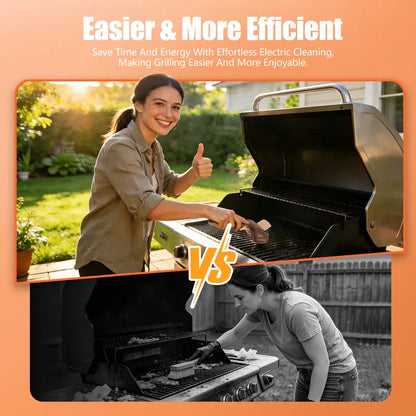 Cordless Electric Grill Cleaner Set